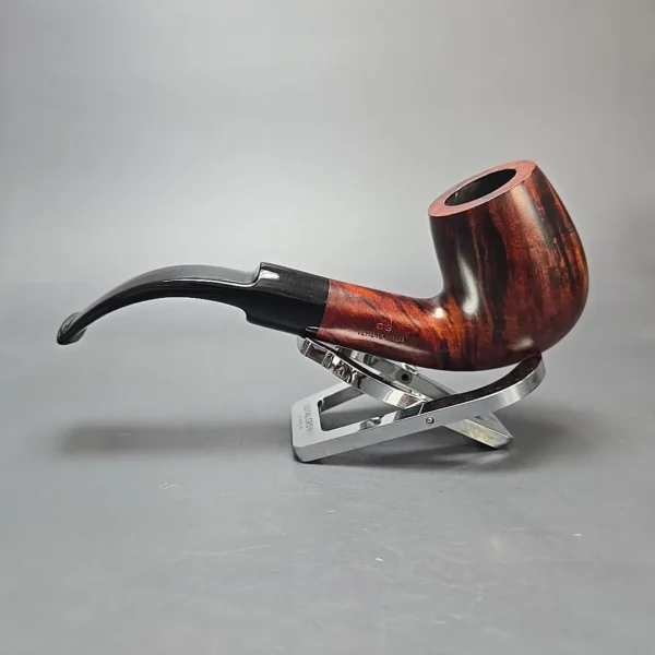 Calibano (Mastro de Paja) 107 S C3 Smooth Bent Billiard Estate Briar Pipe, Unsmoked - Image 14