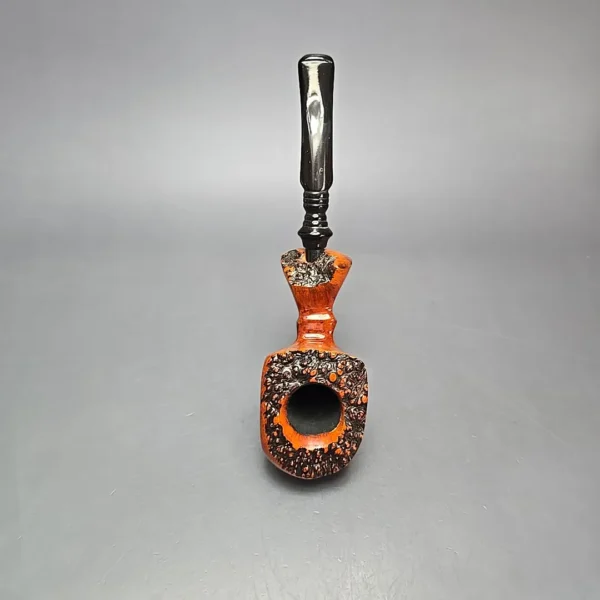 Nording FS Partially Rusticated Freehand Sitter Estate Briar Pipe, Danish Estates - Image 8