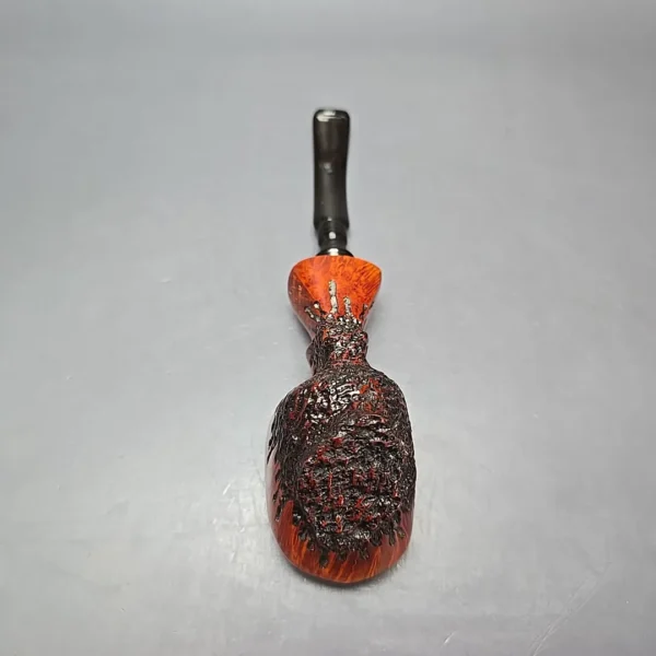 Nording FS Partially Rusticated Freehand Sitter Estate Briar Pipe, Danish Estates - Image 9