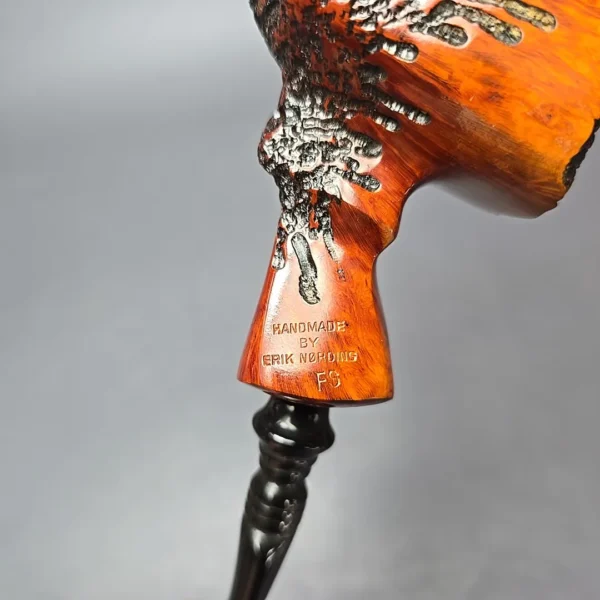 Nording FS Partially Rusticated Freehand Sitter Estate Briar Pipe, Danish Estates - Image 10
