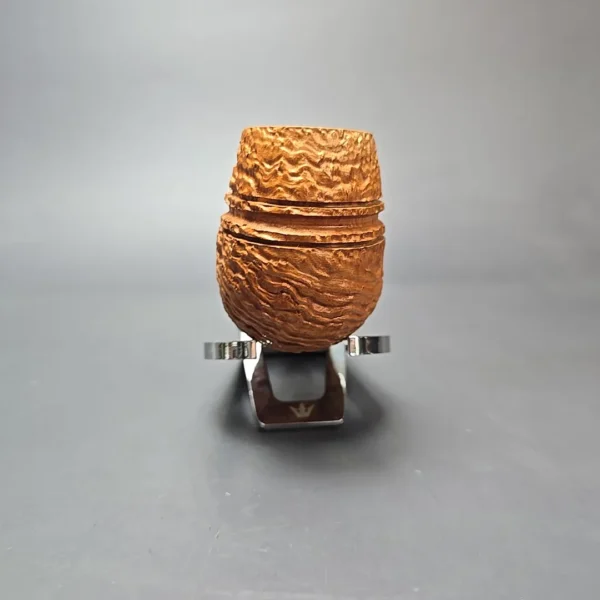 Ser Jacopo La Pipaccia 12 Spongia S3 C Sandblasted Rhodesian w/ Silver Estate Briar Pipe, Unsmoked - Image 3