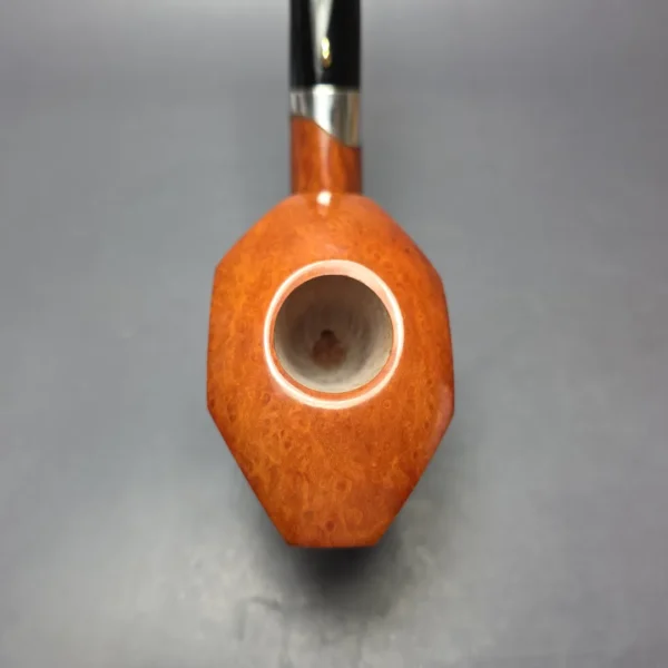 L'Anatra Nirvana Fiammata XXL Smooth Panel Dublin w/ Silver Estate Briar Pipe, Unsmoked - Image 6
