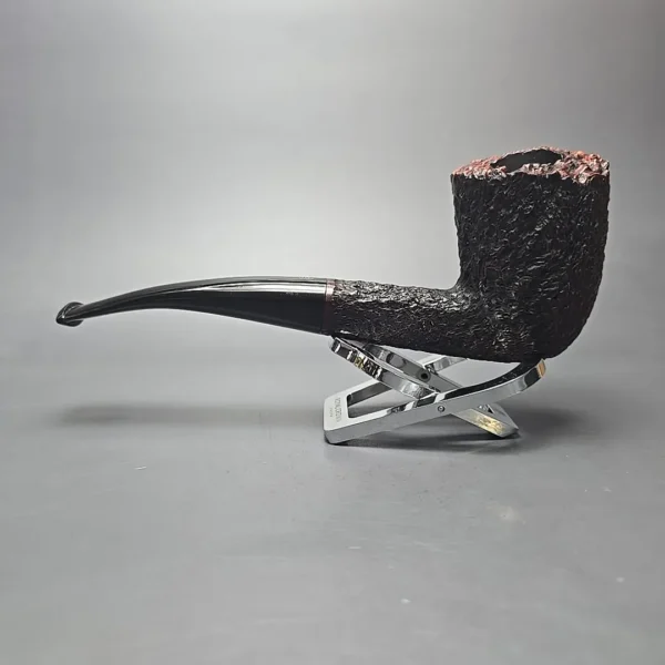 James Upshall Empire Series Acclaim Pocket Magnum Rusticated Dublin Estate Briar Pipe, Unsmoked - Image 12