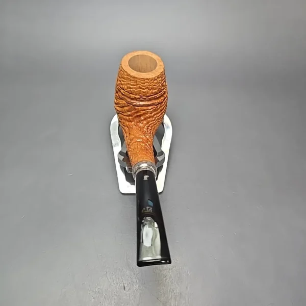 Ser Jacopo La Pipaccia 12 Spongia S3 C Sandblasted Rhodesian w/ Silver Estate Briar Pipe, Unsmoked - Image 5