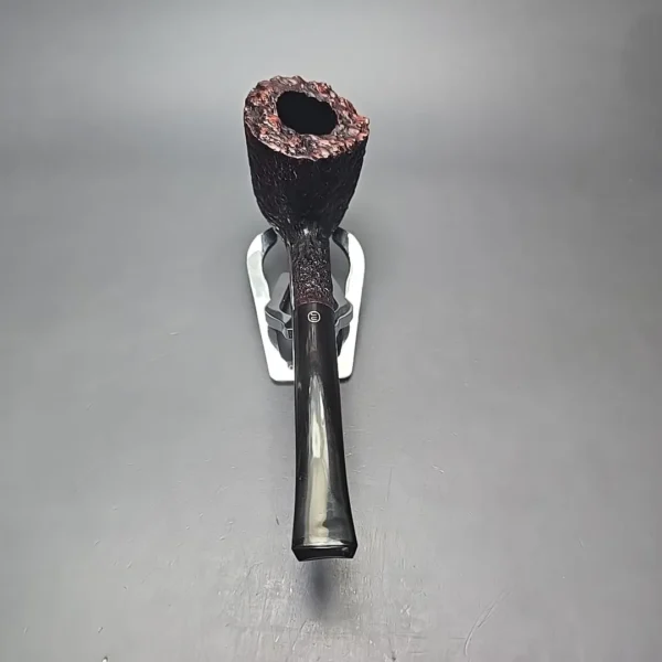 James Upshall Empire Series Acclaim Pocket Magnum Rusticated Dublin Estate Briar Pipe, Unsmoked - Image 13