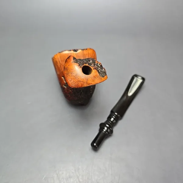 Nording FS Partially Rusticated Freehand Sitter Estate Briar Pipe, Danish Estates - Image 13