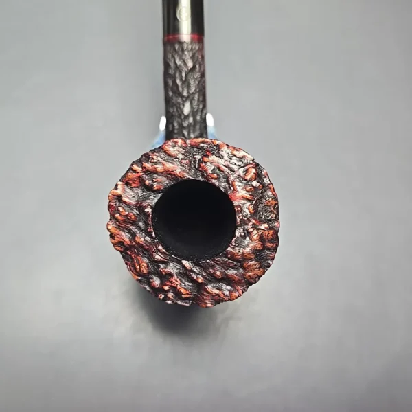 James Upshall Empire Series Acclaim Pocket Magnum Rusticated Dublin Estate Briar Pipe, Unsmoked - Image 6