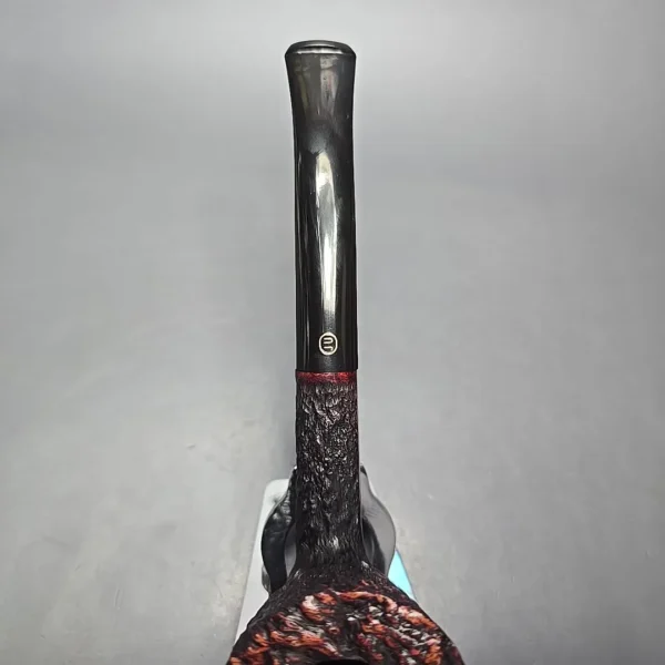 James Upshall Empire Series Acclaim Pocket Magnum Rusticated Dublin Estate Briar Pipe, Unsmoked - Image 7