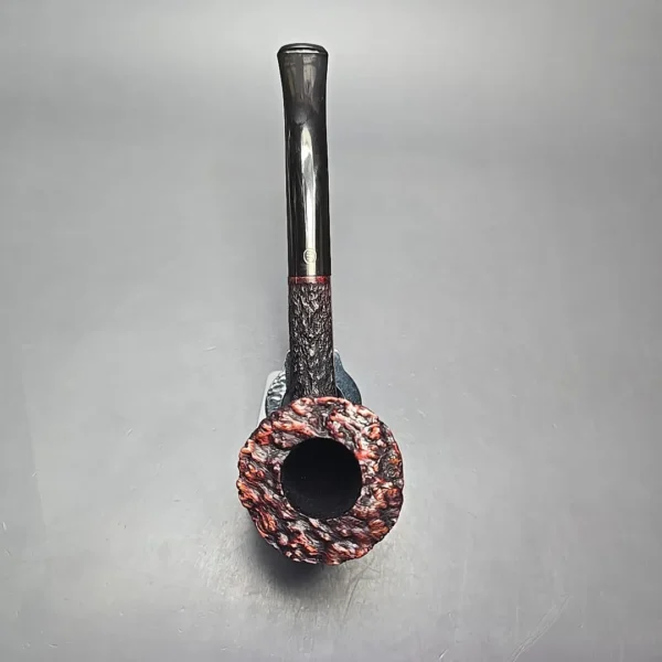 James Upshall Empire Series Acclaim Pocket Magnum Rusticated Dublin Estate Briar Pipe, Unsmoked - Image 8