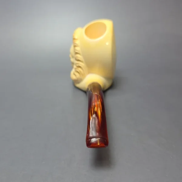 Ismet Bekler (for CAO) 1983 Limited Edition "The Moon, The Sun" Estate Block Meerschaum Pipe, Unsmoked - Image 6