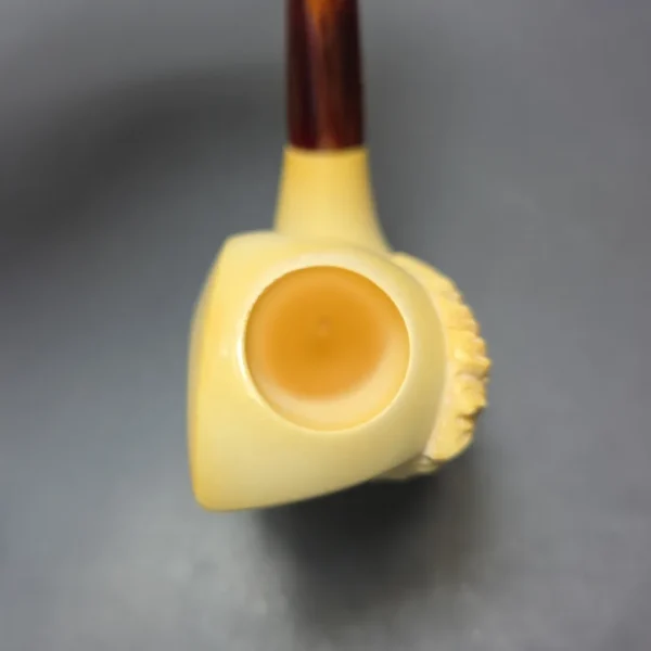 Ismet Bekler (for CAO) 1983 Limited Edition "The Moon, The Sun" Estate Block Meerschaum Pipe, Unsmoked - Image 7