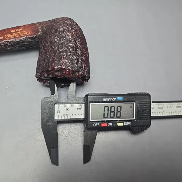 James Upshall Empire Series Acclaim Pocket Magnum Rusticated Dublin Estate Briar Pipe, Unsmoked - Image 5