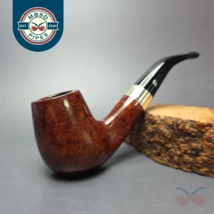 Peterson 2009 Pipe of the Year Smooth Brandy w/ Silver Estate Briar Pipe, Irish Estates, 9mm