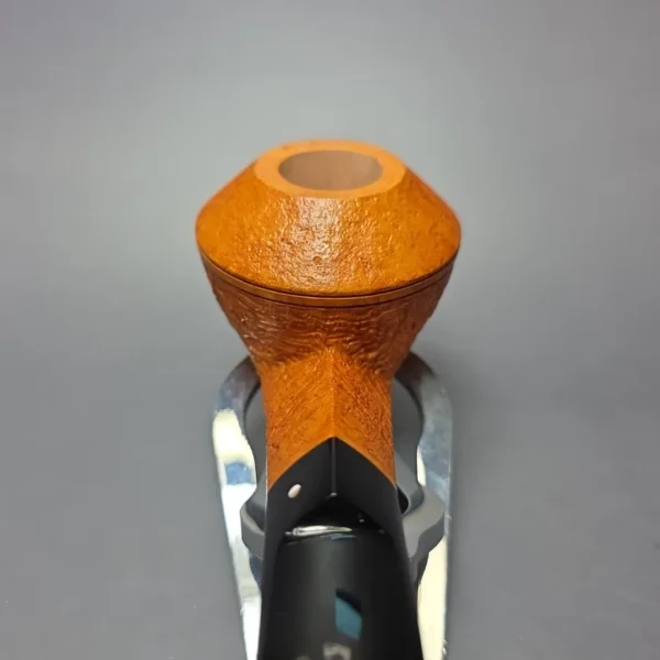 Graziano Tendi Tan Sandblasted Bulldog Handmade Briar Pipe, New - Image 6