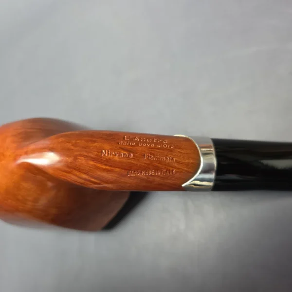 L'Anatra Nirvana Fiammata XXL Smooth Panel Dublin w/ Silver Estate Briar Pipe, Unsmoked - Image 7