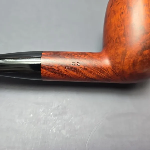 Calibano (Mastro de Paja) 107 C2 Smooth Billiard Estate Briar Pipe, Unsmoked - Image 11