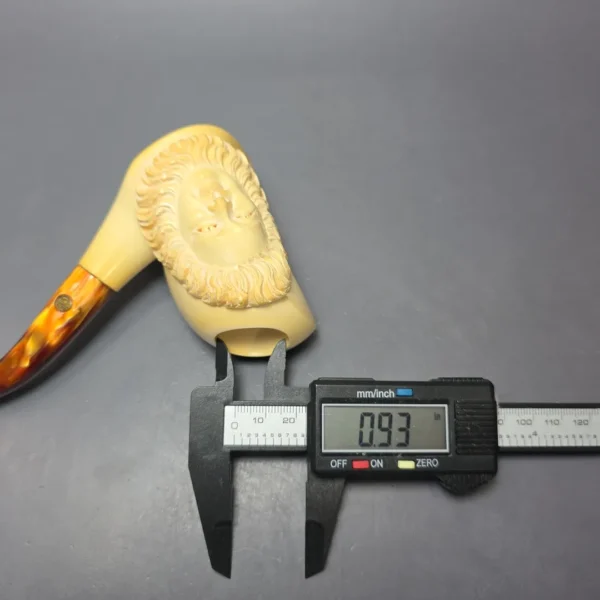 Ismet Bekler (for CAO) 1983 Limited Edition "The Moon, The Sun" Estate Block Meerschaum Pipe, Unsmoked - Image 11