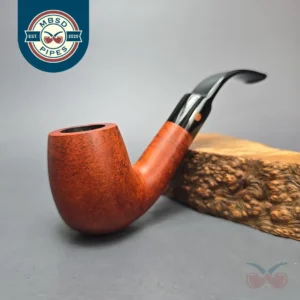 Calibano (Mastro de Paja) 107 C2 Smooth Bent Billiard Estate Briar Pipe, Unsmoked