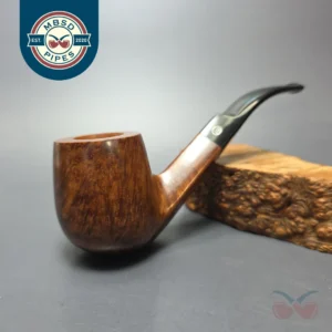 James Upshall P Grade EXL Smooth "89" Diamond Shank Bent Pot Estate Briar Pipe, Unsmoked