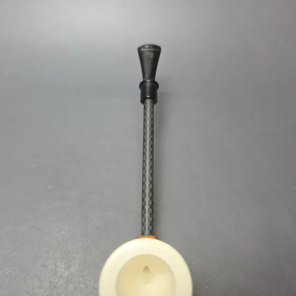 MBSD Meerschaum Deluxe Smooth Poker Block Meerschaum Pipe, New - Image 6