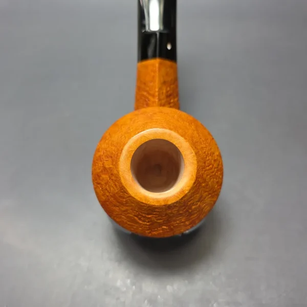 Graziano Tendi Tan Sandblasted Bulldog Handmade Briar Pipe, New - Image 7