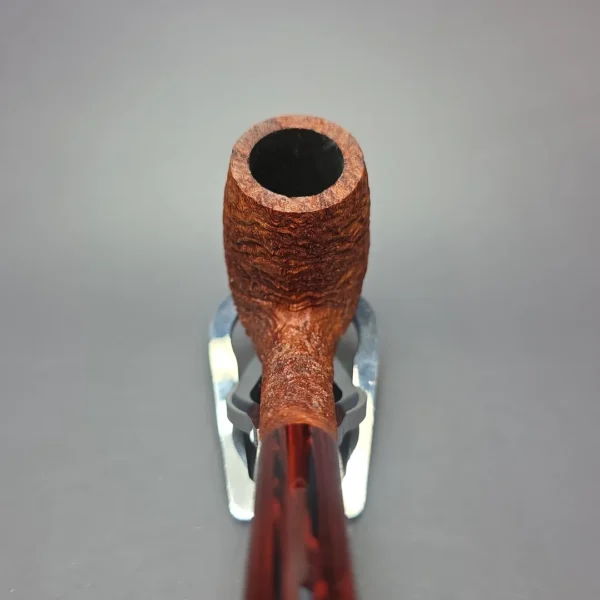 Pipe Tristan Magnum Contrast Sandblasted LC Bent Billiard Handmade Briar Pipe, New - Image 6