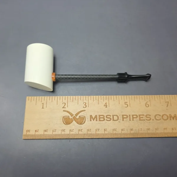 MBSD Meerschaum Deluxe Smooth Poker Block Meerschaum Pipe, New - Image 7