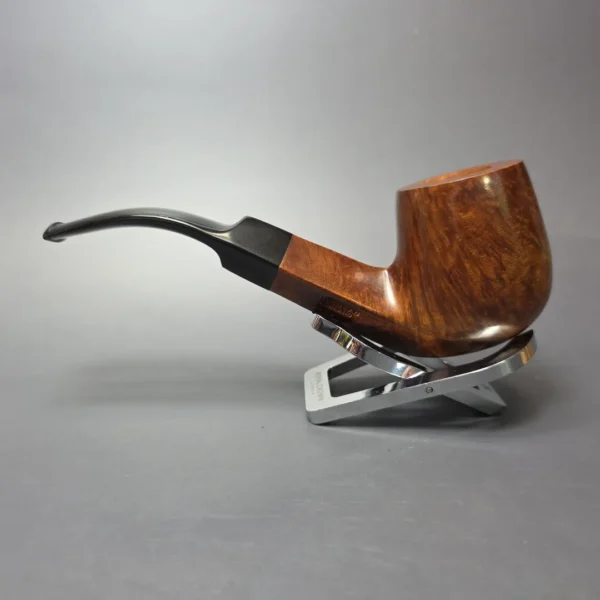James Upshall P Grade EXL Smooth "89" Diamond Shank Bent Pot Estate Briar Pipe, Unsmoked - Image 4