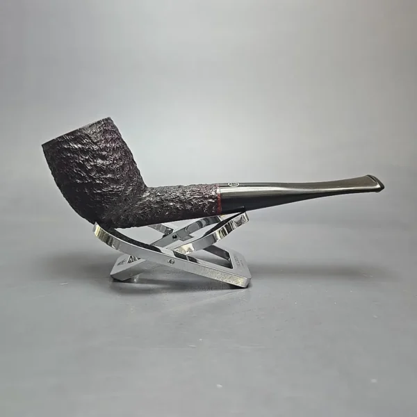 James Upshall Bark Group 5 Partially Rusticated Belge Estate Briar Pipe, Unsmoked - Image 13