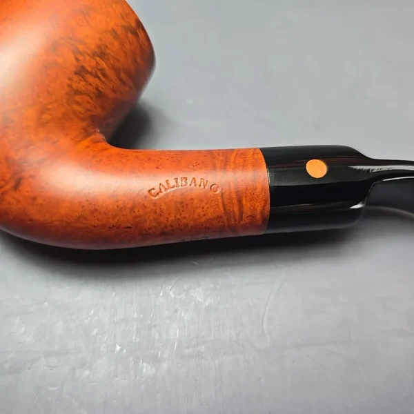 Calibano (Mastro de Paja) 107 C2 Smooth Bent Billiard Estate Briar Pipe, Unsmoked - Image 9