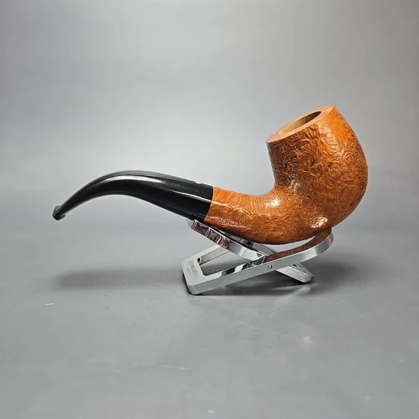 Luciano 2010 31 T Partially Sandblasted Bent Billiard Estate Briar Pipe, Unsmoked - Image 4