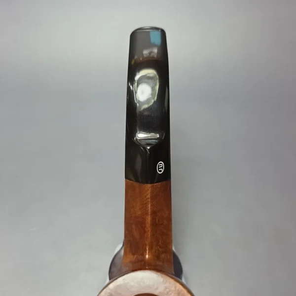 James Upshall P Grade EXL Smooth "89" Diamond Shank Bent Pot Estate Briar Pipe, Unsmoked - Image 8