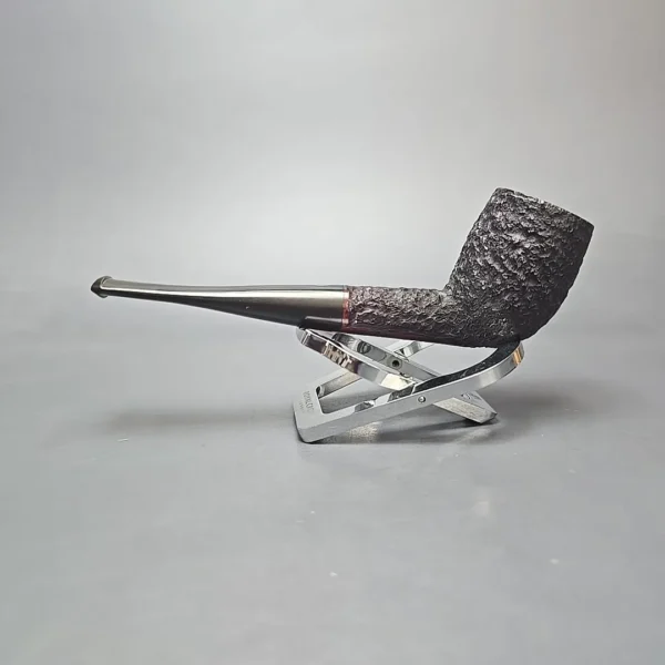 James Upshall Bark Group 5 Partially Rusticated Belge Estate Briar Pipe, Unsmoked - Image 10