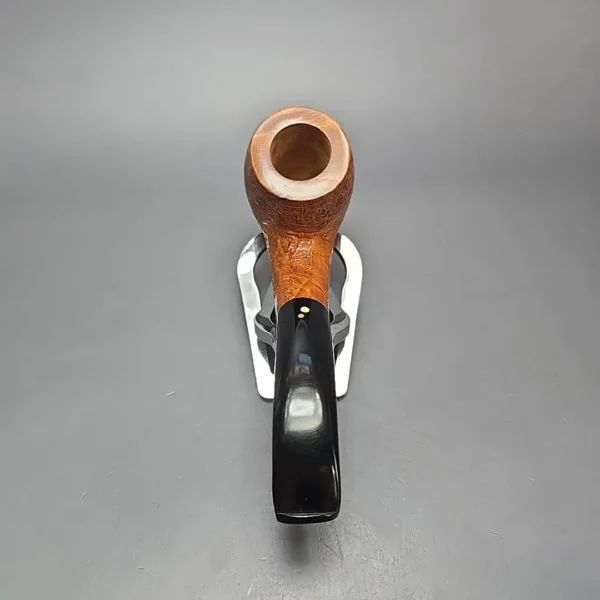 Luciano 2010 31 T Partially Sandblasted Bent Billiard Estate Briar Pipe, Unsmoked - Image 5