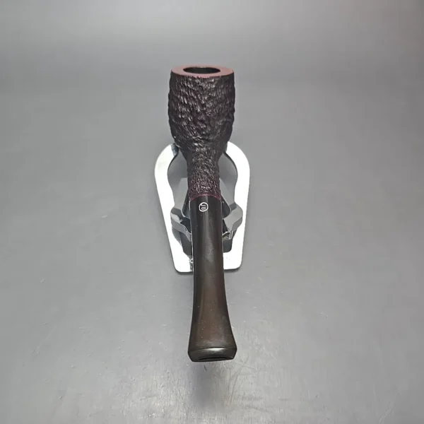 James Upshall Bark Group 5 Partially Rusticated Belge Estate Briar Pipe, Unsmoked - Image 11