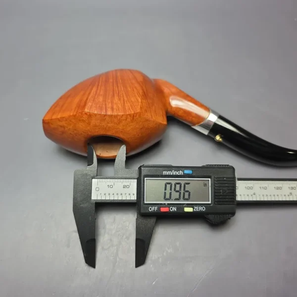 L'Anatra Nirvana Fiammata XXL Smooth Panel Dublin w/ Silver Estate Briar Pipe, Unsmoked - Image 9