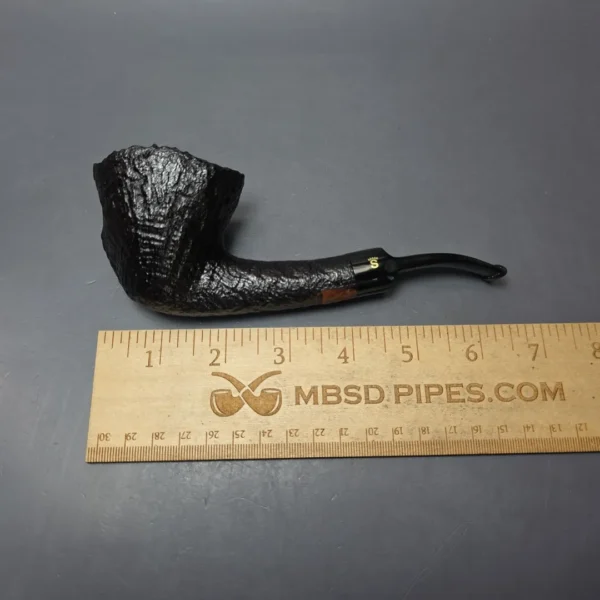 Stanwell Pre-2010 Chess Rook Sandblasted Freehand Estate Briar Pipe, Unsmoked, 9mm - Image 8