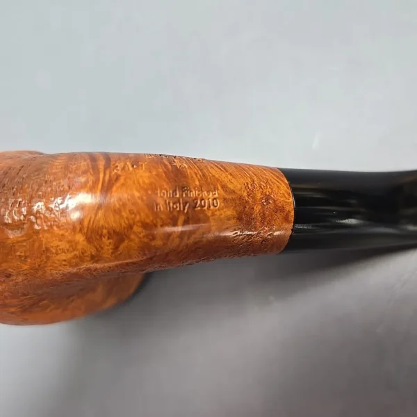 Luciano 2010 31 T Partially Sandblasted Bent Billiard Estate Briar Pipe, Unsmoked - Image 10