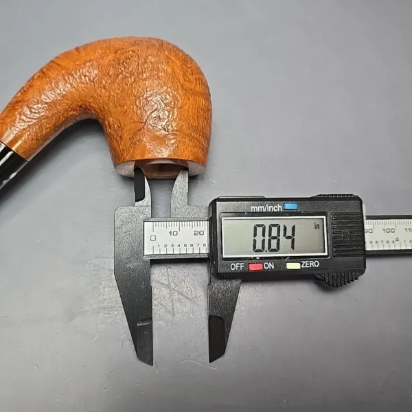 Luciano 2010 31 T Partially Sandblasted Bent Billiard Estate Briar Pipe, Unsmoked - Image 13