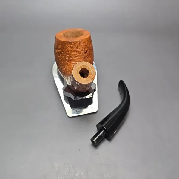 Luciano 2010 31 T Partially Sandblasted Bent Billiard Estate Briar Pipe, Unsmoked - Image 14