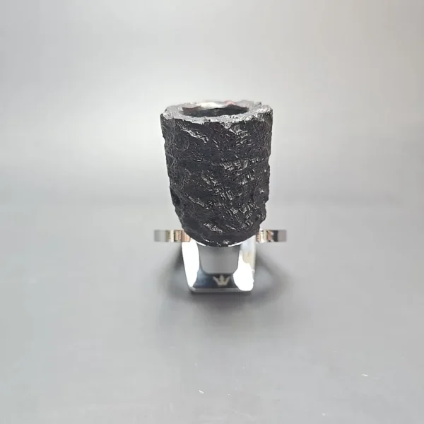 Peterson Cobble 120 Rusticated & Sandblasted Dublin w/ Silver Briar Pipe, New - Image 11