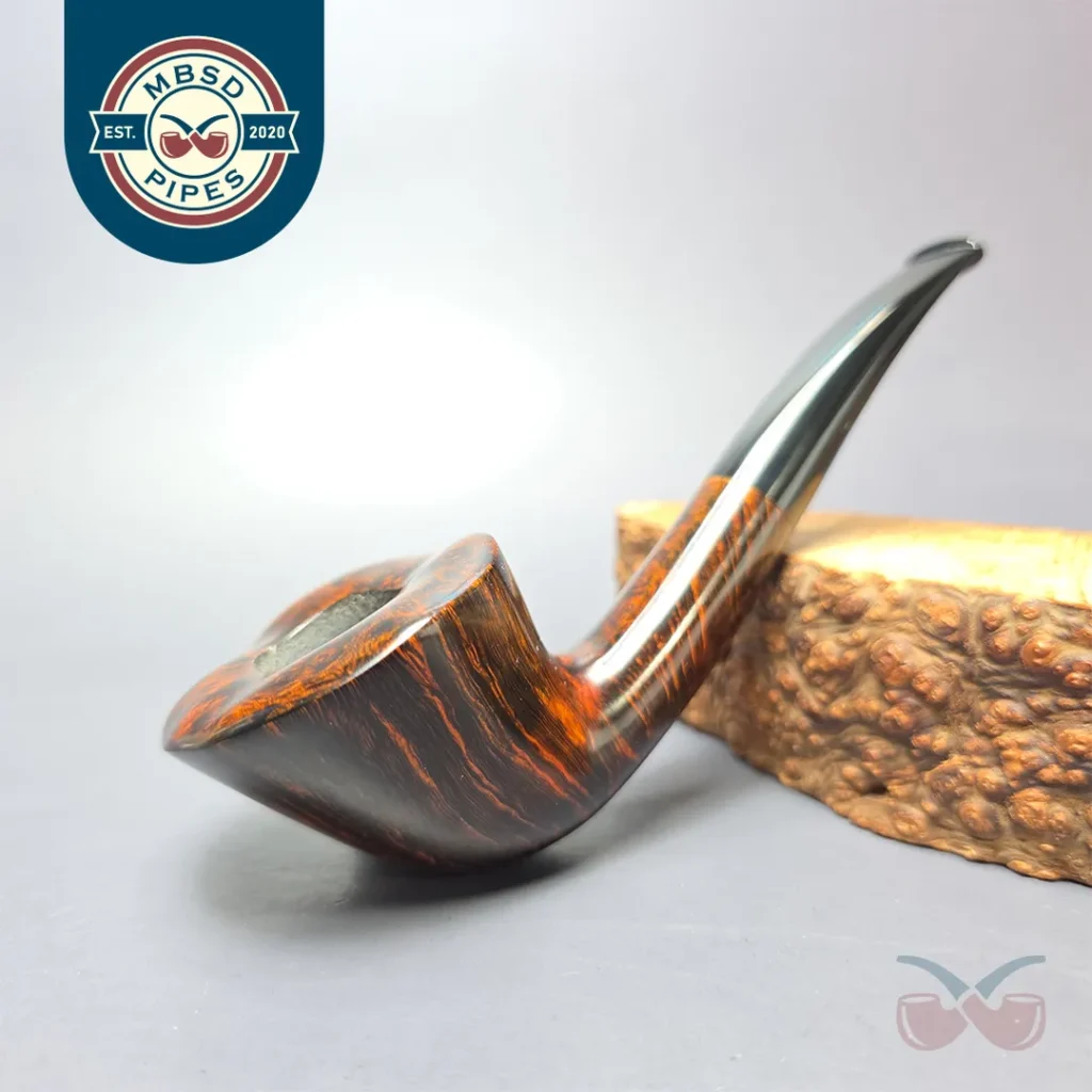 Herriot Pipes Smooth Asymmetric Dublin Handmade Briar Pipe, New