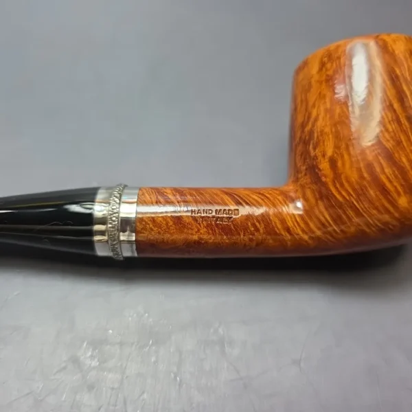 Rinaldo Triade YYY (2) Smooth Billiard w/ Silver Estate Briar Pipe, Unsmoked - Image 11