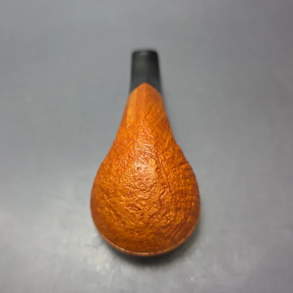 Graziano Tendi Tan Sandblasted Bulldog Handmade Briar Pipe, New - Image 9