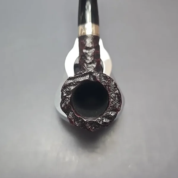 Peterson Cobble 120 Rusticated & Sandblasted Dublin w/ Silver Briar Pipe, New - Image 6