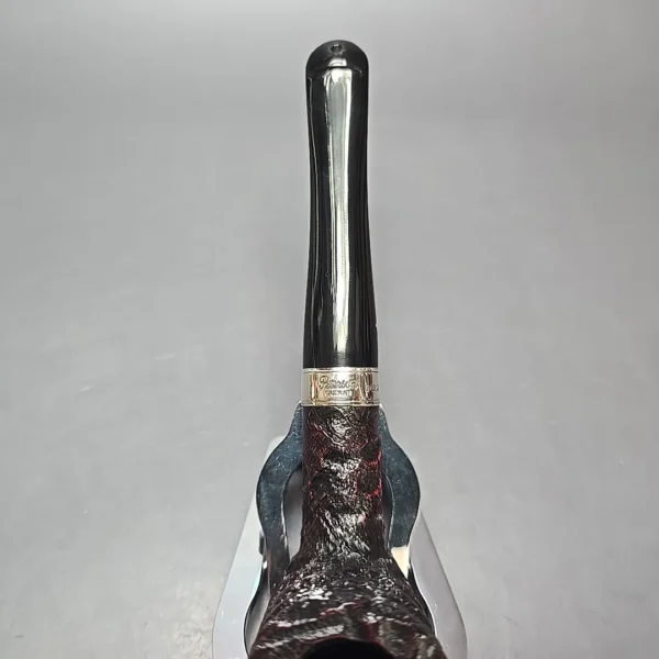 Peterson Cobble 120 Rusticated & Sandblasted Dublin w/ Silver Briar Pipe, New - Image 7