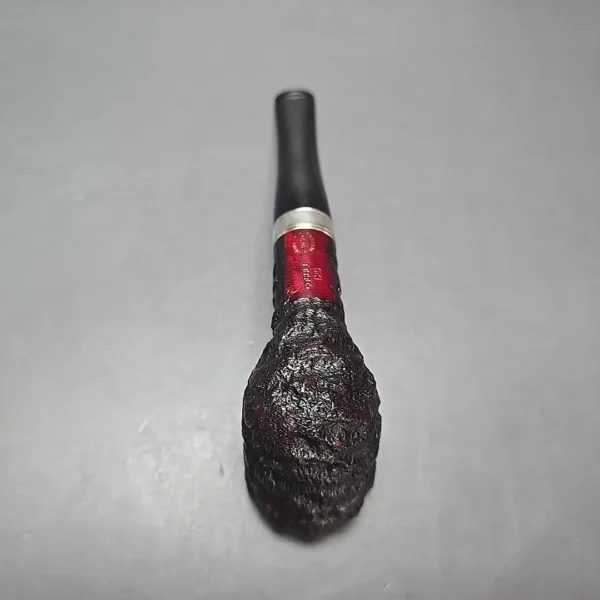 Peterson Cobble 120 Rusticated & Sandblasted Dublin w/ Silver Briar Pipe, New - Image 9