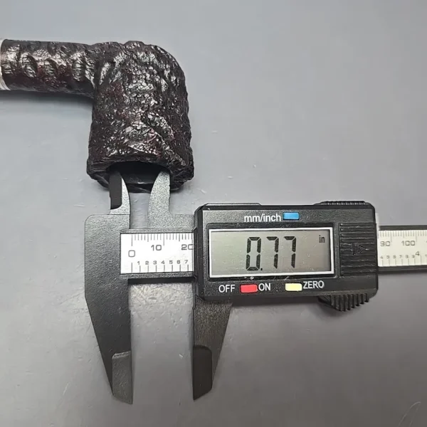 Peterson Cobble 120 Rusticated & Sandblasted Dublin w/ Silver Briar Pipe, New - Image 4