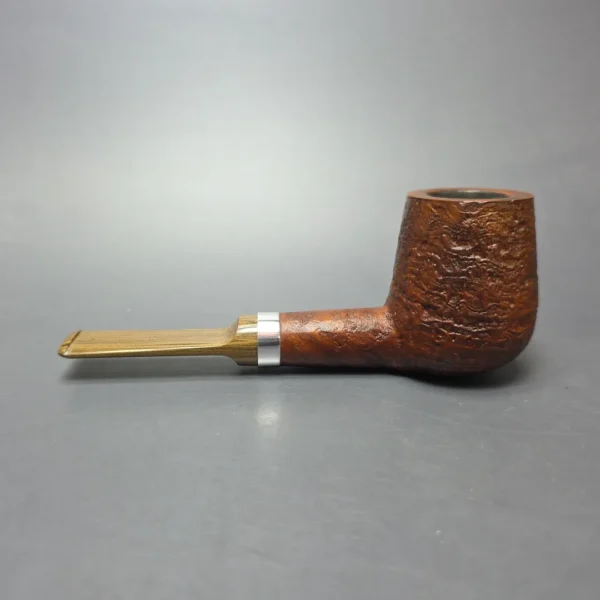RD Pipes by Ron Powell Partially Sandblasted Brandy w/ Aluminum Estate Briar Pipe, American Estates - Image 5