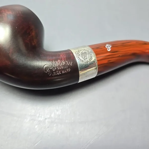 Peterson Irish Harp 03 Smooth Apple w/ Silver Briar Pipe, New - Image 10